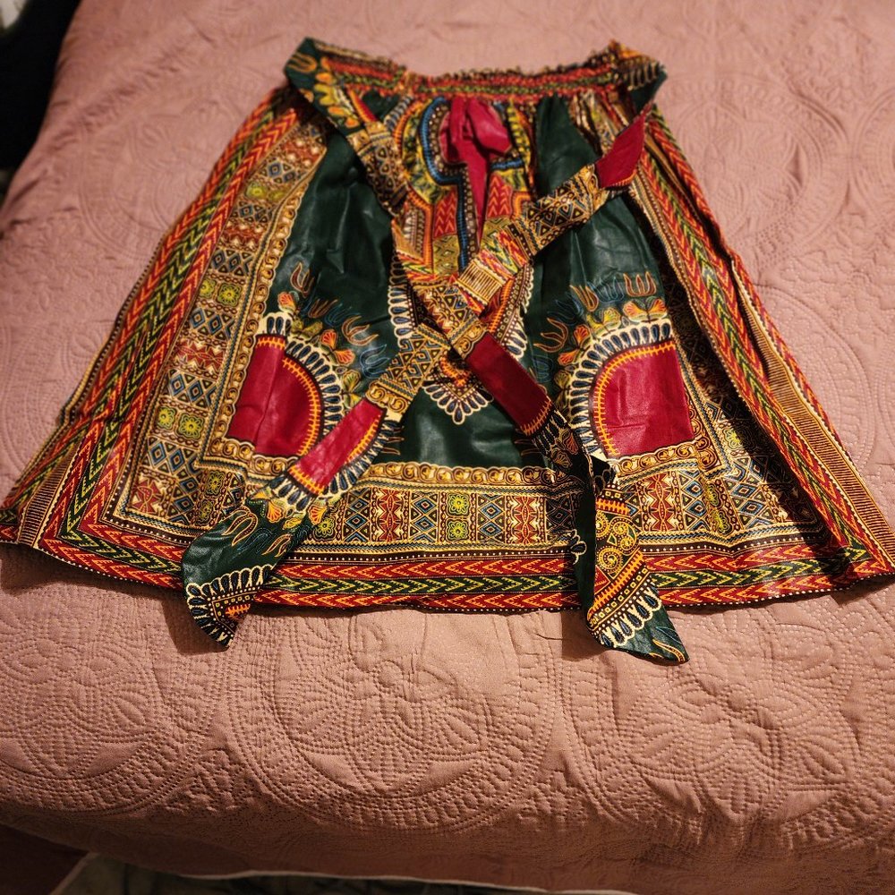 Short Skirt African Mud Cloth